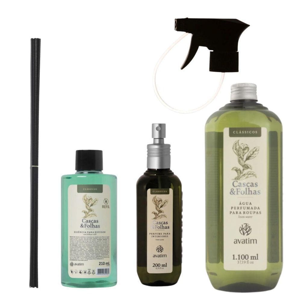 Kit Ambiente Avatim Cascas E Folhas