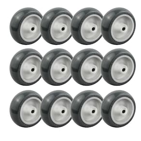 Kit Rodas 3 Pol. R 312 BP 60kg para Móveis 12 Unidades