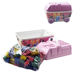 Brinquedo Carrinho Bloco De Montar  Princesas Crianças