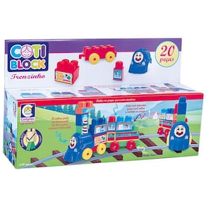 Blocos de Montar Coti Block Trenzinho 20 Peças Cotiplás