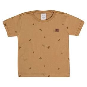 Camiseta Primeiros Passos Menino - Caramelo - 50658-922