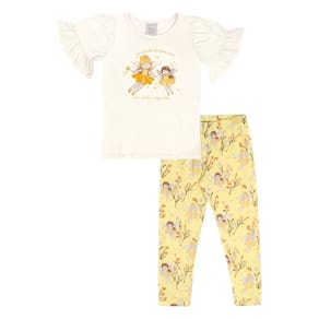 Conjunto Primeiros Passos Menina - Off White - 50629-1271