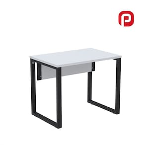 Mesa para Escritório Industrial 90cm Pe25 Cinza/Preto