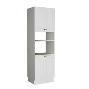 Torre Quente 4 Portas 1 Nicho Para Forno Sevilha Branco/Cinza