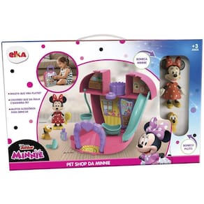 Minnie Pet Shop - Maleta Playset - 2 Bonecos - Acessórios