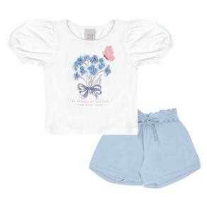 Conjunto Primeiros Passos Menina - Branco - 50626-3