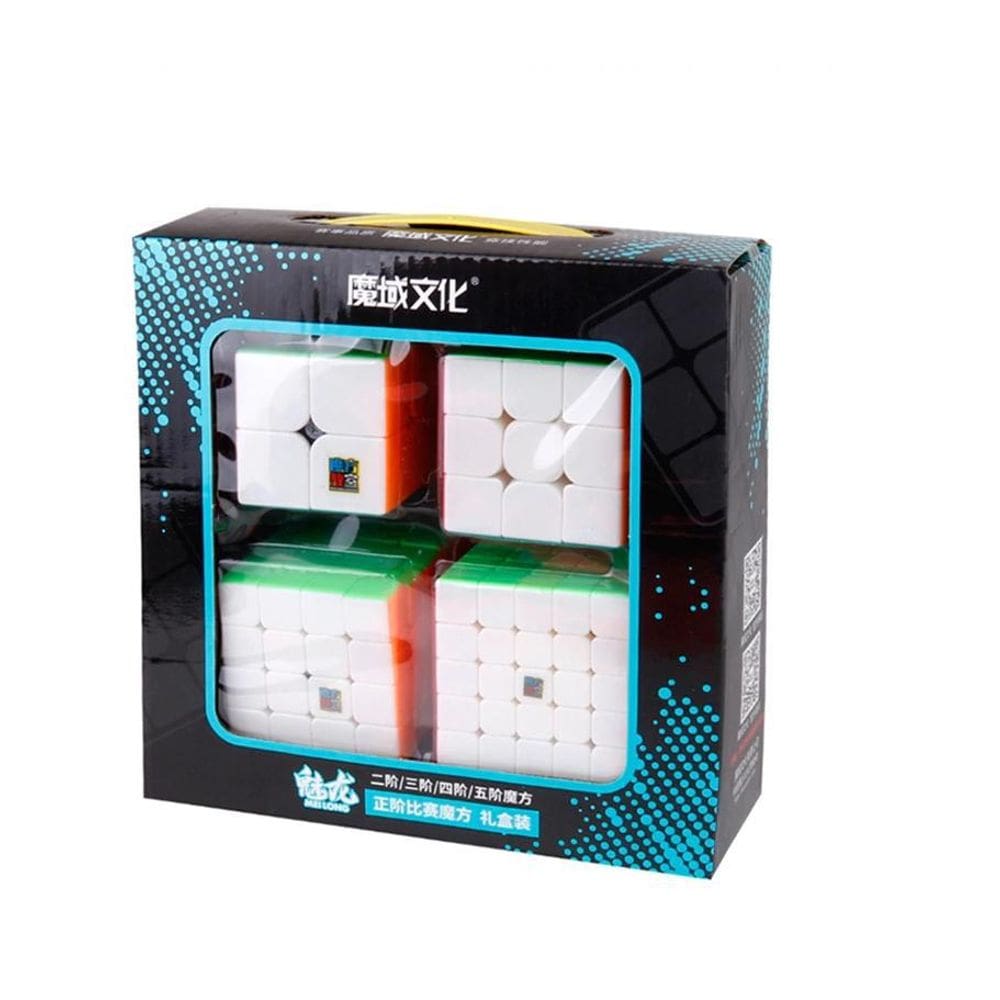 Cubo Mágico Moyu Meilong 2X2 + 3X3 + 4X4 + 5X5 Stickerless
