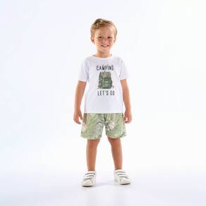 Conjunto Primeiros Passos Menino - Branco - 50677-3