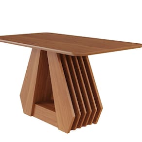 Mesa Agata 130 Cm sem Vidro Estilo Moderno Cinamomo