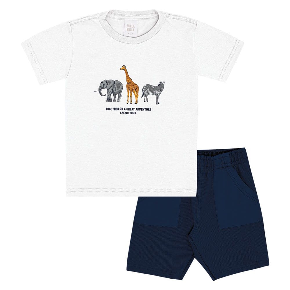 Conjunto Primeiros Passos  Menino - Branco - 50676-3