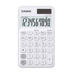 Calculadora Portátil Casio 10 Dígito Alim Dupla Sl-310Uc-We