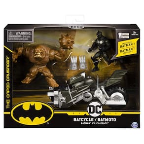 Boneco Batman Action Figure Batciclo Vs Clayface