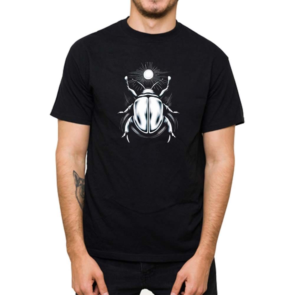 Camiseta Shirt Algodao Masculina Estampa Besouro Gola Redonda Premium Slim Treino Caminhada