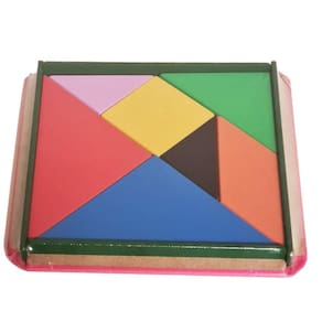 Tangram Quebra-Cabeça Educativo em MDF | Tralalá