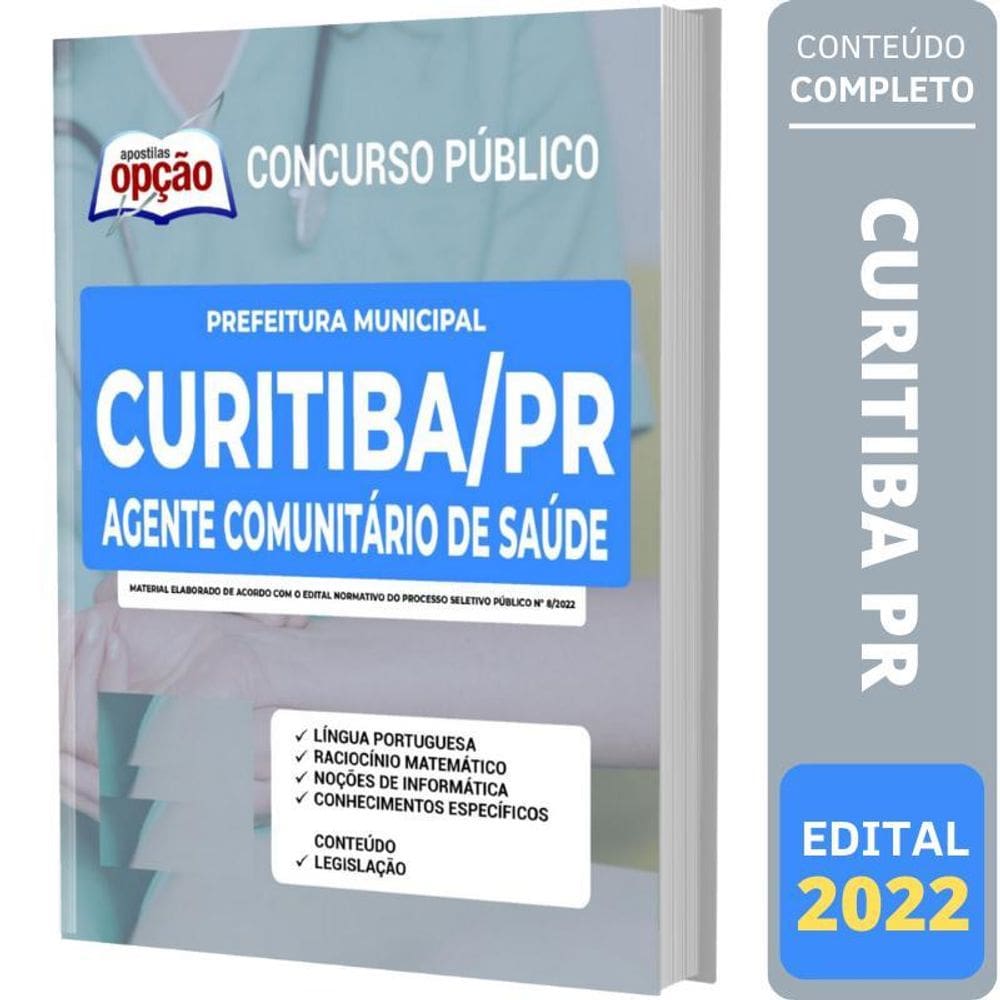 Apostila Concurso Curitiba Pr - Agente Comunitário De Saúde