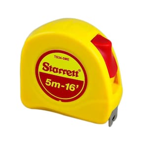 Trena De Bolso Starrett Amarela Com Trava Vermelha 5M - 16`