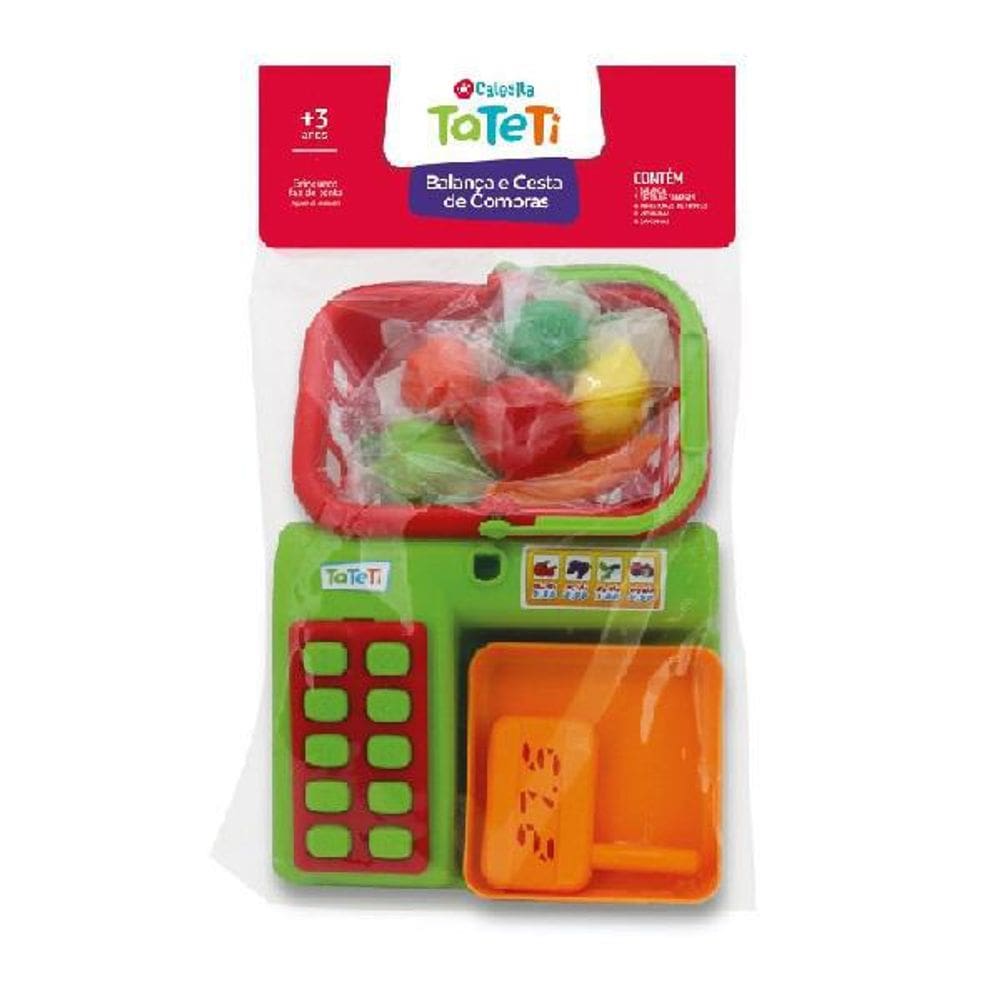 Balança Com Cesta De Compras Calesita 0309