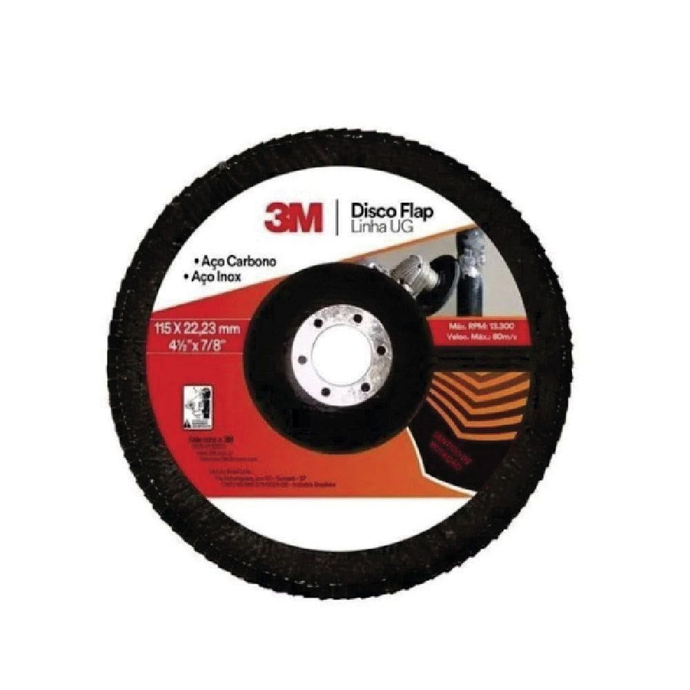 Disco De Flap 3m Grão 80 15cm X 2,2cm