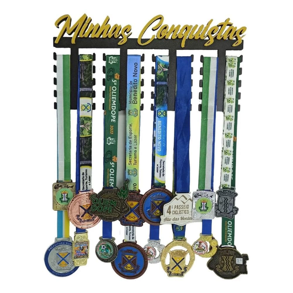Portas Medalhas Minhas Conquistas Futebol Suporte De Medalha