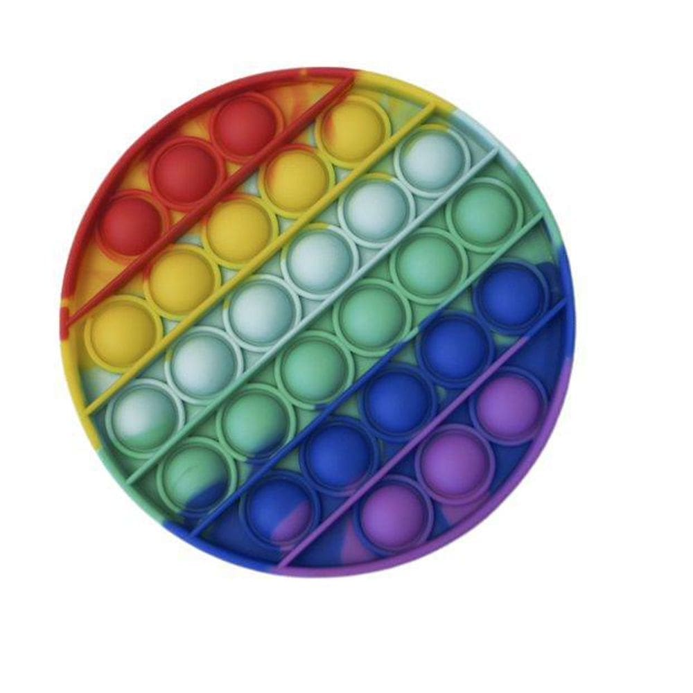 Pop It Fidget Toy Circulo Arco Iris Com Selo Inmetro