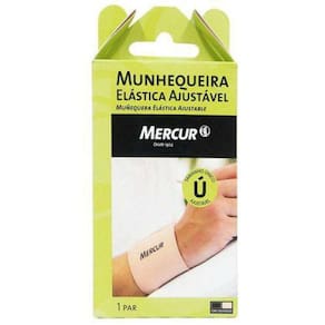 Munhequeira Elástica Ajustável Unitário Bege