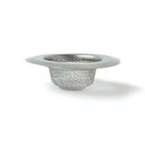 Ralo Pia Cozinha Banheiro Borda Larga Inox Malha Fina Diâmetro 5,7cm Resistente