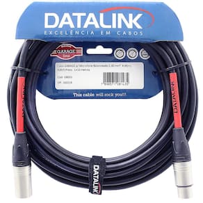 Cabo Microfone XLR Macho/Fêmea 10m Garage Datalink