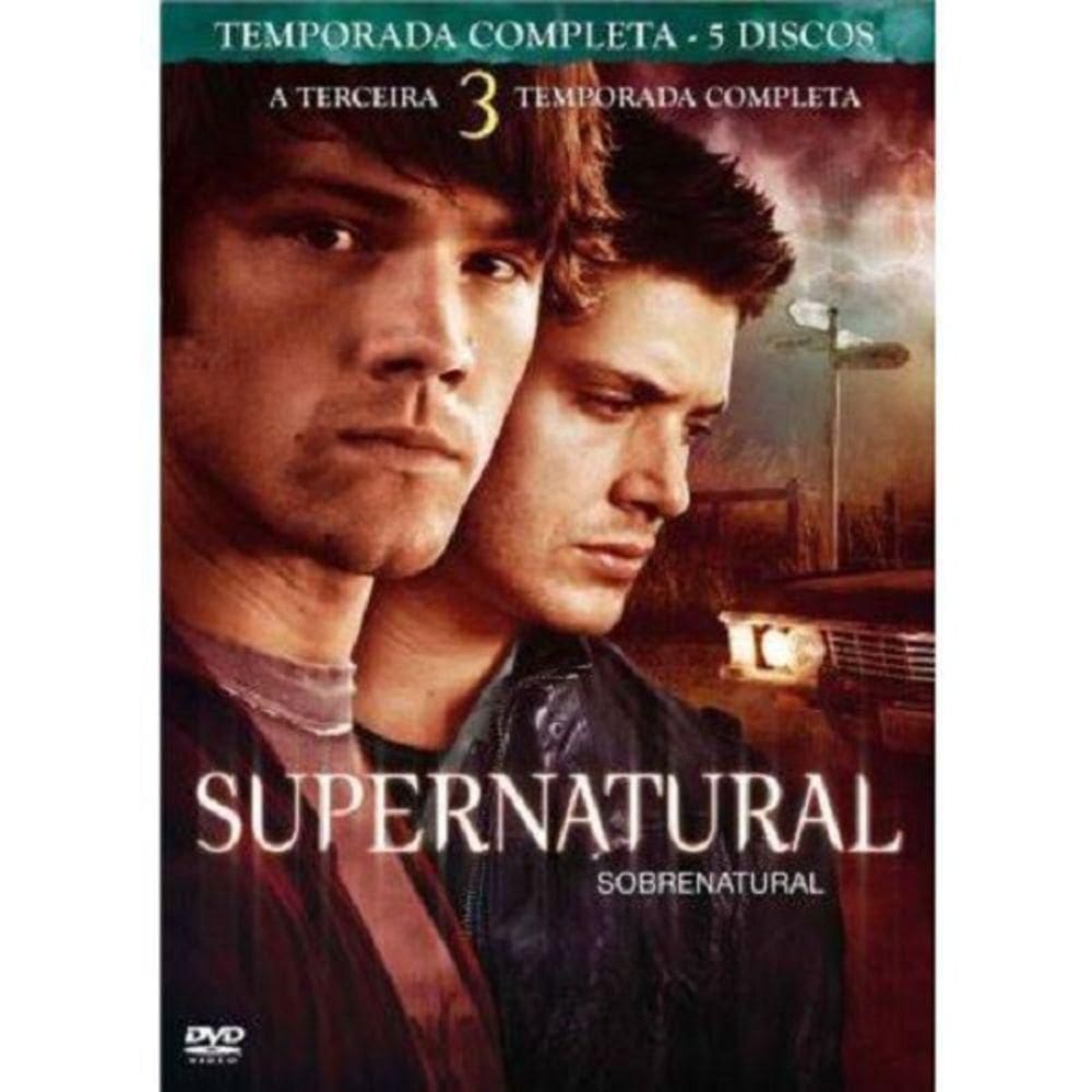 Box Dvd Coleção Supernatural: 3ª Temporada 5 Dvds
