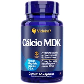 Calcio Mdk Magnésio Vitamina D Vitamina K 60 Cápsulas - Videira 7