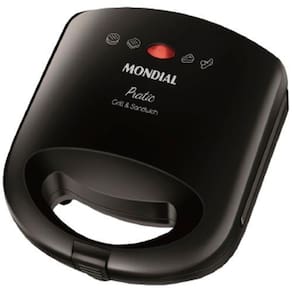 Sanduicheira Grill Mondial SN-01 2 em 1 750W - Preto 220V