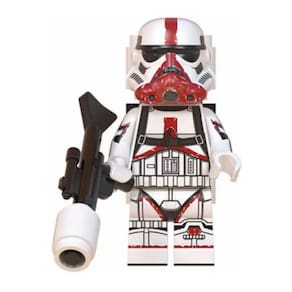 Flame Trooper Mandalorian Blocos De Montar Star Wars Boneco
