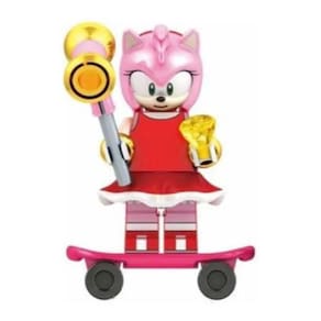 Blocos De Montar Amy Rose Skate Sonic The Hedgehog