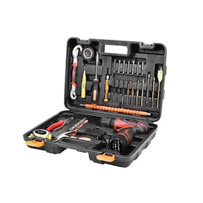 Kit Oficina Parafusadeira 12v Multilaser + Acessórios Vermelha