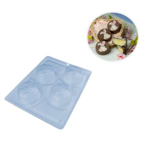 Forma de Chocolate Acetato com Silicone Coelho Pequeno 10562 (78g) BWB
