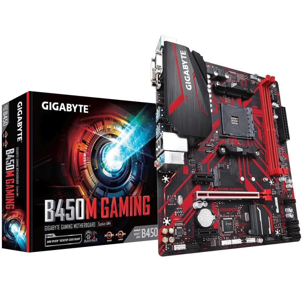 Placa Mae Am4 B450M Gaming  Amd4/Ddr4/Dvi-D/Hdmi  Gigabyte