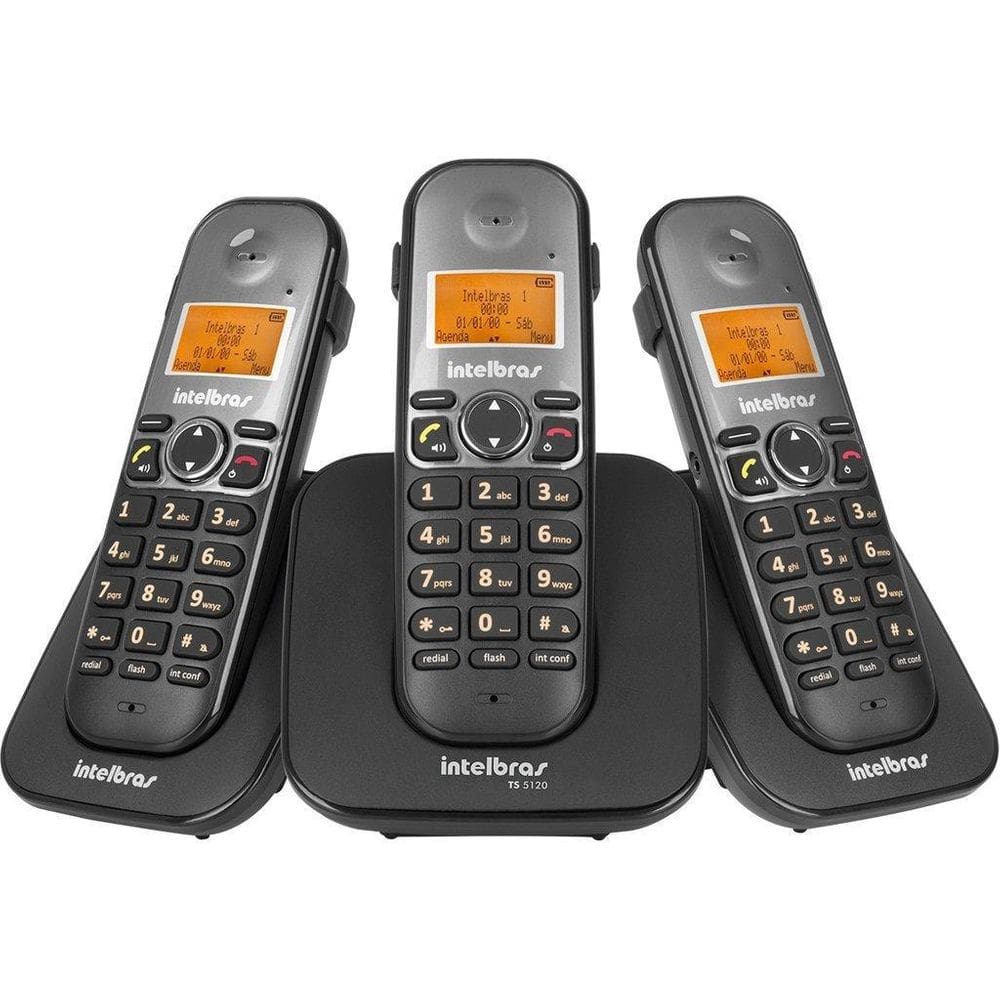 Kit Telefone Sem Fio Com 2 Ramais Ts 5123 Intelbras Dect 6.0 Homologação: 5501500160