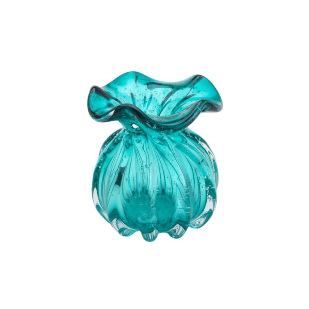 Vaso Em Vidro Italy Tiffany 13x17,5cm