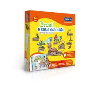 Quebra-Cabeça Brasil E Seus Estado - 82 Peças - Toyster