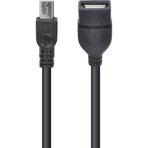 Cabo USB Fêmea para OTG Vinik UFMU-OTG - Preto 15cm