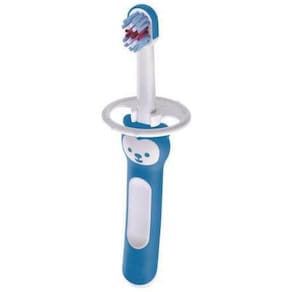 Escova De Dente Mam Baby`S Brush Azul  2 Unidades  6M+