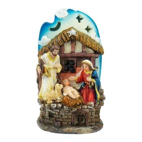 Mini Presépio Pequeno Iluminado Natal Luzes - 11cm