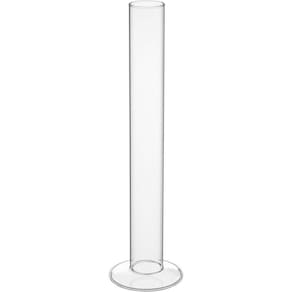 Vaso Decorativo Enfeite Casa Tubo Home&co Borossilicato 30x8x8cm Transparente