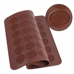 Tapete Molde Forma de Silicone Para 48 Macarons e Bem Casado Confeitudo