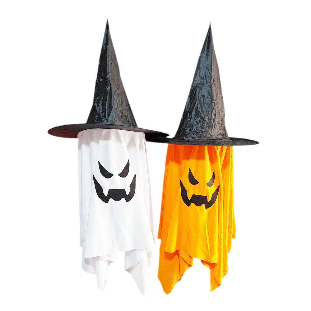 Kit Decoração Festa Halloween: Fantasma Luminoso 2 Unidades