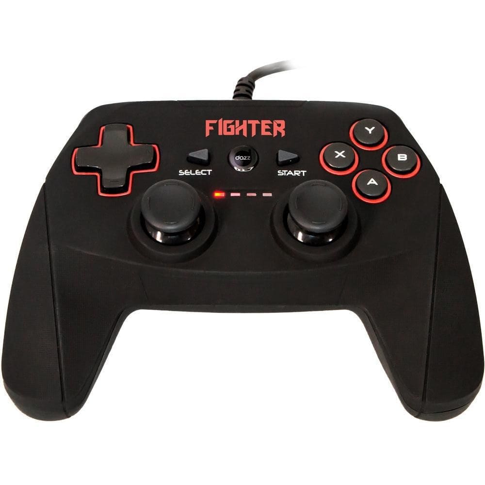Controle Dazz 623397 13 Botões 2 Joysticks 3m Preto