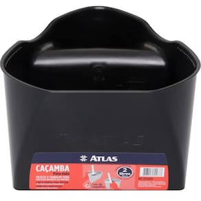 Cacamba De Plastico Para Mao 2L Com Imã At1420P Atlas