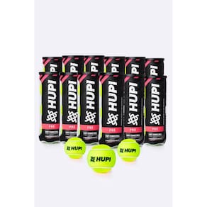 Kit 12 Tubos Bola Tênis HUPI Pró