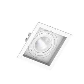 Spot Embutir PAR 20 Quadrado Branco Sistema Click 360