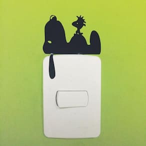Kit 2 Adesivos Interruptor Tomada Infantil Snoopy Peanuts