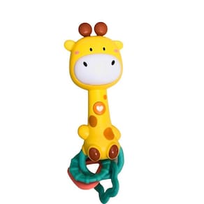 Girafa Musical Com Luz Som E Mordedor Macio 16994 Buba